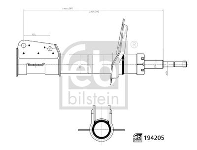 Shock Absorber FEBI BILSTEIN 194205