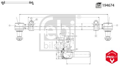 Centre Rod Assembly FEBI BILSTEIN 194674