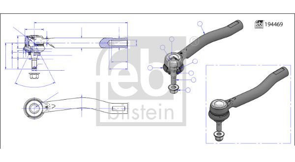FEBI BILSTEIN 194763 Tie Rod End