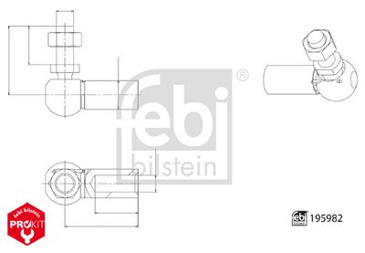 Ball Head, gearshift linkage FEBI BILSTEIN 195982