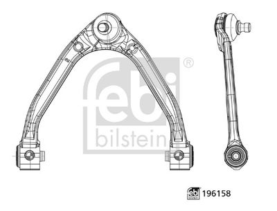 Control/Trailing Arm, wheel suspension FEBI BILSTEIN 196158