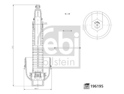 Cap, oil filter housing FEBI BILSTEIN 196195