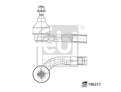Tie Rod End FEBI BILSTEIN 196317