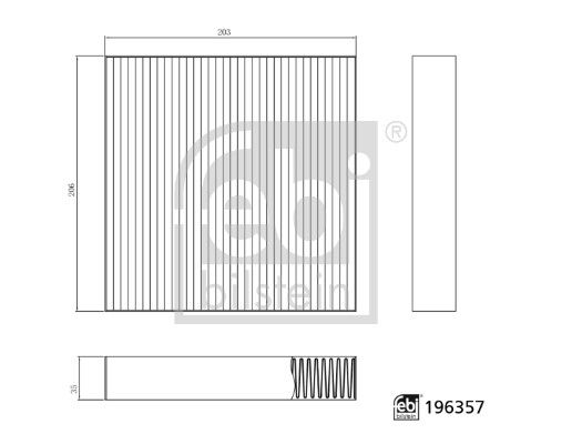 FEBI BILSTEIN 196357 Filter, cabin air