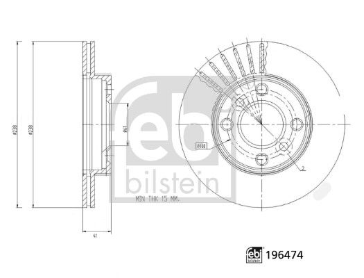 FEBI BILSTEIN 196474 Brake Disc