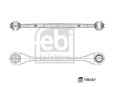 Control/Trailing Arm, wheel suspension FEBI BILSTEIN 196587