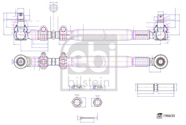 FEBI BILSTEIN 196630 Centre Rod Assembly