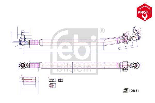 FEBI BILSTEIN 196631 Centre Rod Assembly