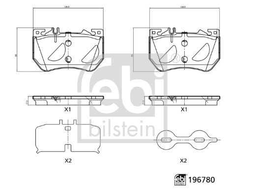 FEBI BILSTEIN 196780 Brake Pad Set, disc brake
