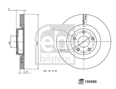 Brake Disc FEBI BILSTEIN 196888