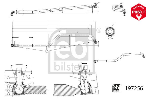 FEBI BILSTEIN 197256 Centre Rod Assembly