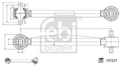 Control/Trailing Arm, wheel suspension FEBI BILSTEIN 197257