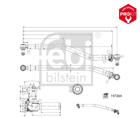 FEBI BILSTEIN 197264 Centre Rod Assembly