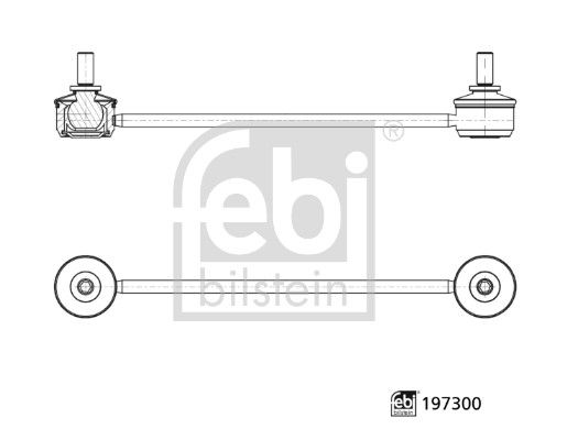 FEBI BILSTEIN 197300 Link/Coupling Rod, stabiliser bar