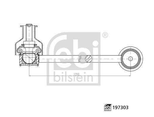 FEBI BILSTEIN 197303 Link/Coupling Rod, stabiliser bar