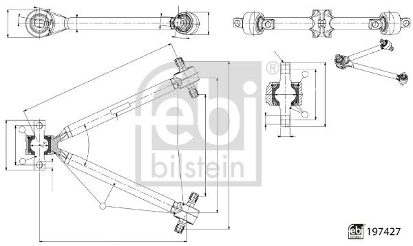 FEBI BILSTEIN 197427 Control/Trailing Arm, wheel suspension