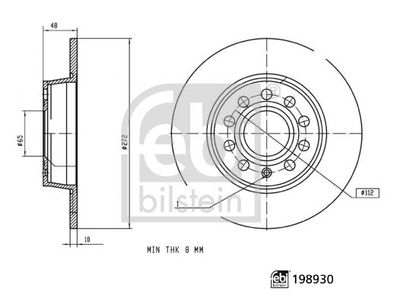 Brake Disc FEBI BILSTEIN 198930