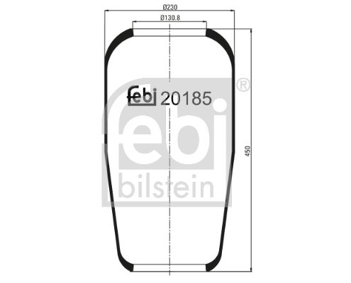FEBI BILSTEIN 20185 Bellow, air suspension