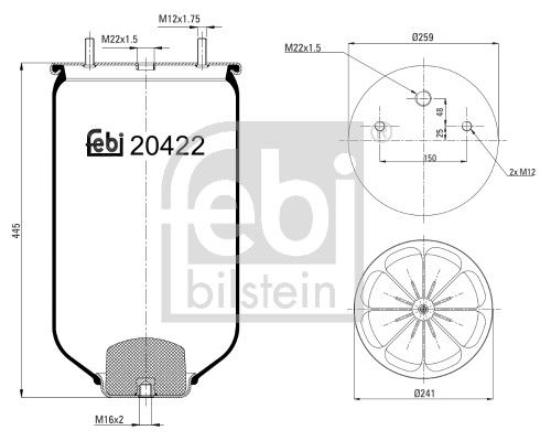 FEBI BILSTEIN 20422 Bellow, air suspension