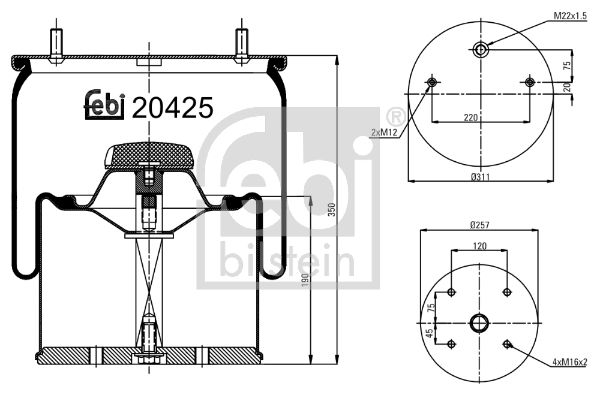 FEBI BILSTEIN 20425 Bellow, air suspension