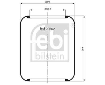 Bellow, air suspension FEBI BILSTEIN 20662