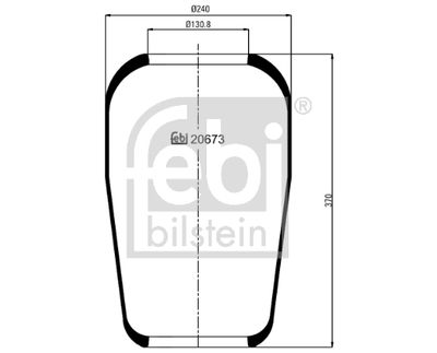 Bellow, air suspension FEBI BILSTEIN 20673