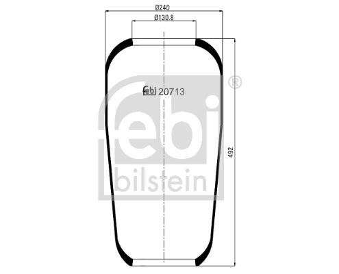 FEBI BILSTEIN 20713 Bellow, air suspension