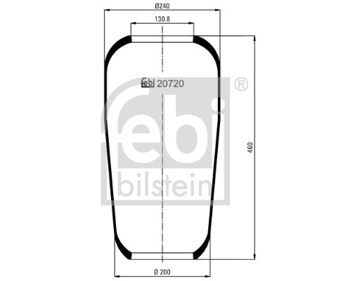 FEBI BILSTEIN 20720 Bellow, air suspension