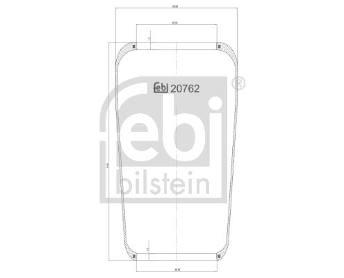 FEBI BILSTEIN 20762 Bellow, air suspension