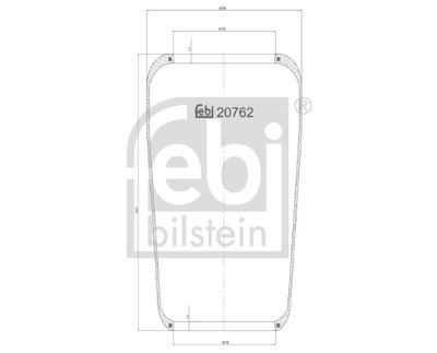 Bellow, air suspension FEBI BILSTEIN 20762