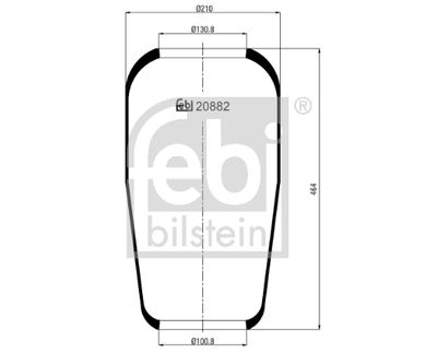 Bellow, air suspension FEBI BILSTEIN 20882