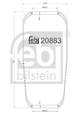 FEBI BILSTEIN 20883 Bellow, air suspension