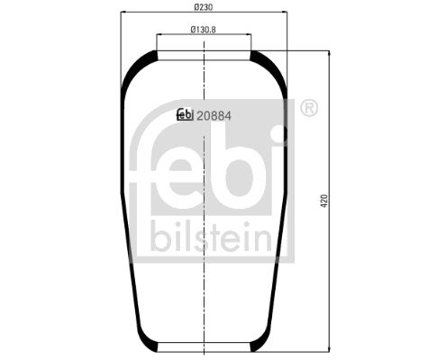 FEBI BILSTEIN 20884 Bellow, air suspension
