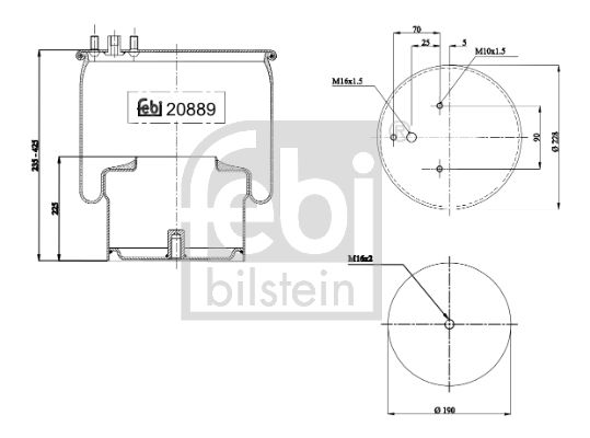 FEBI BILSTEIN 20889 Bellow, air suspension