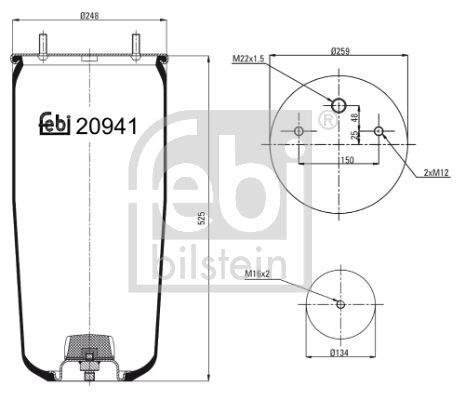 FEBI BILSTEIN 20941 Bellow, air suspension