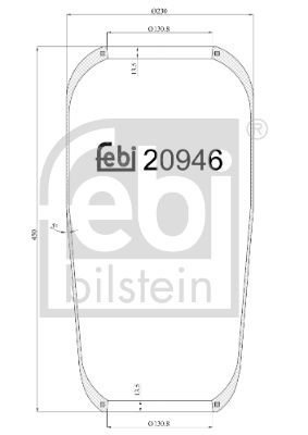 Bellow, air suspension FEBI BILSTEIN 20946