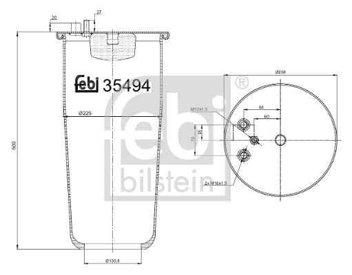 FEBI BILSTEIN 35494 Bellow, air suspension