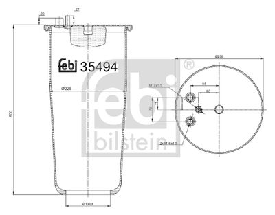 Bellow, air suspension FEBI BILSTEIN 35494