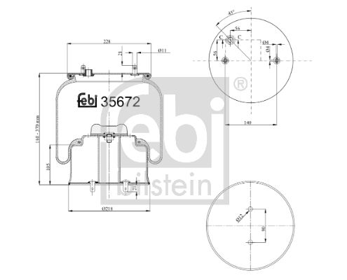 FEBI BILSTEIN 35672 Bellow, air suspension