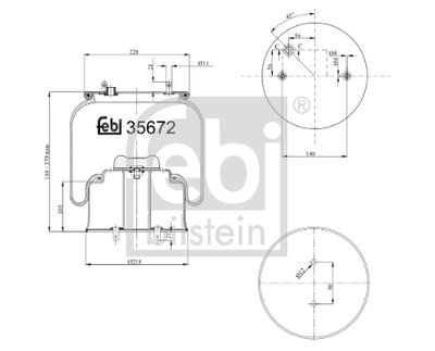 Bellow, air suspension FEBI BILSTEIN 35672