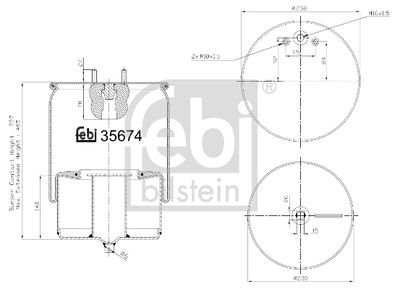 Bellow, air suspension FEBI BILSTEIN 35674
