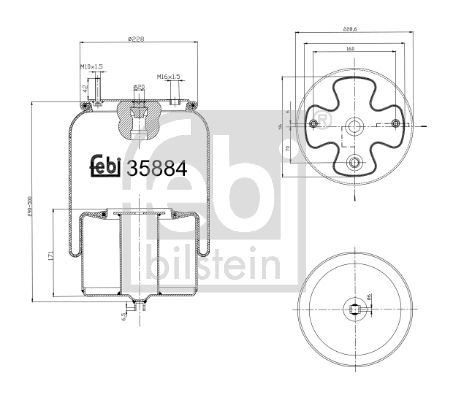 FEBI BILSTEIN 35884 Bellow, air suspension