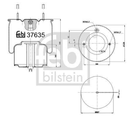 FEBI BILSTEIN 37635 Bellow, air suspension