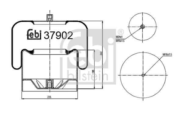 FEBI BILSTEIN 37902 Bellow, air suspension
