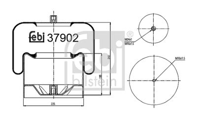 Bellow, air suspension FEBI BILSTEIN 37902