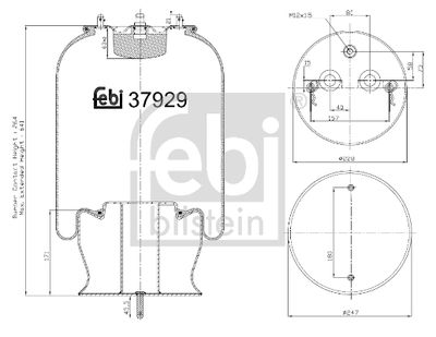 Bellow, air suspension FEBI BILSTEIN 37929