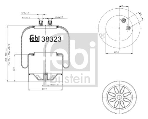 FEBI BILSTEIN 38323 Bellow, air suspension