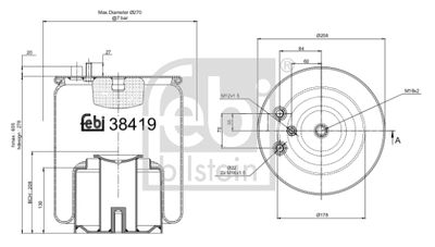 Bellow, air suspension FEBI BILSTEIN 38419