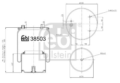 Bellow, air suspension FEBI BILSTEIN 38503