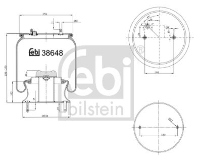 Bellow, air suspension FEBI BILSTEIN 38648